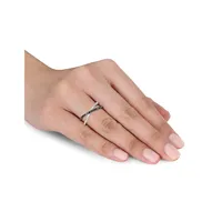 0.05 CT. T.W. Diamond Crisscross Ring