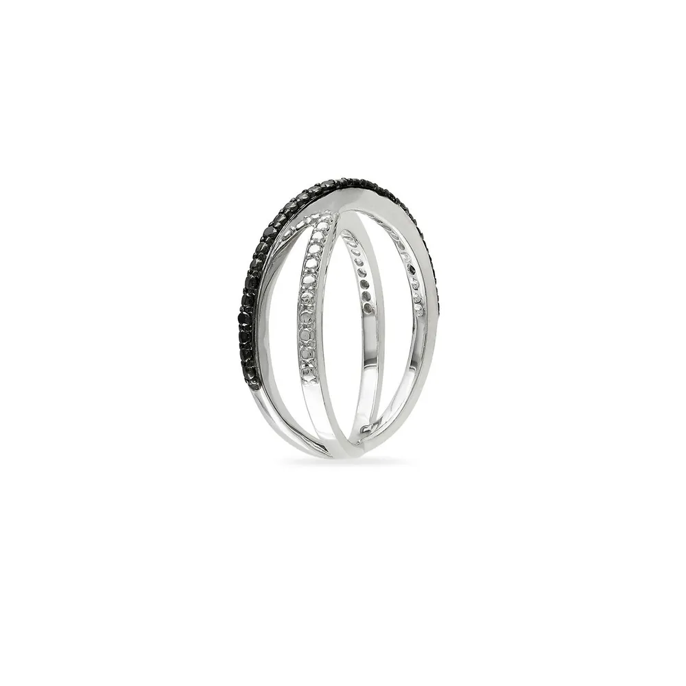 0.05 CT. T.W. Diamond Crisscross Ring