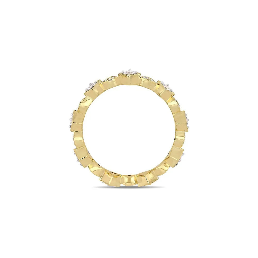 10K Yellow Gold & Stone Ring