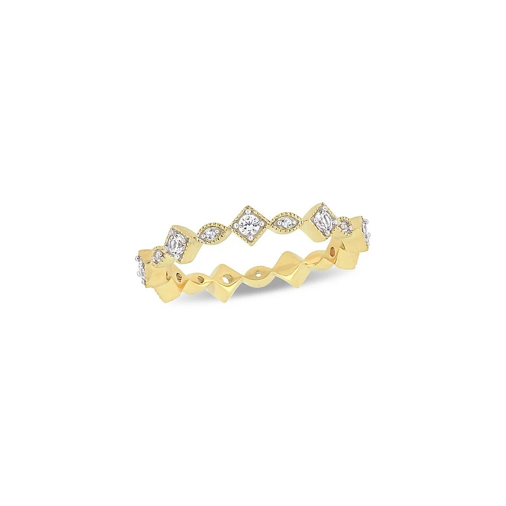 10K Yellow Gold & Stone Ring