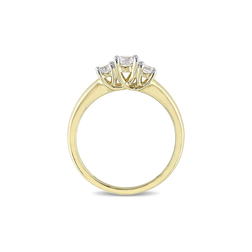 10K Yellow Gold Engagement Ring