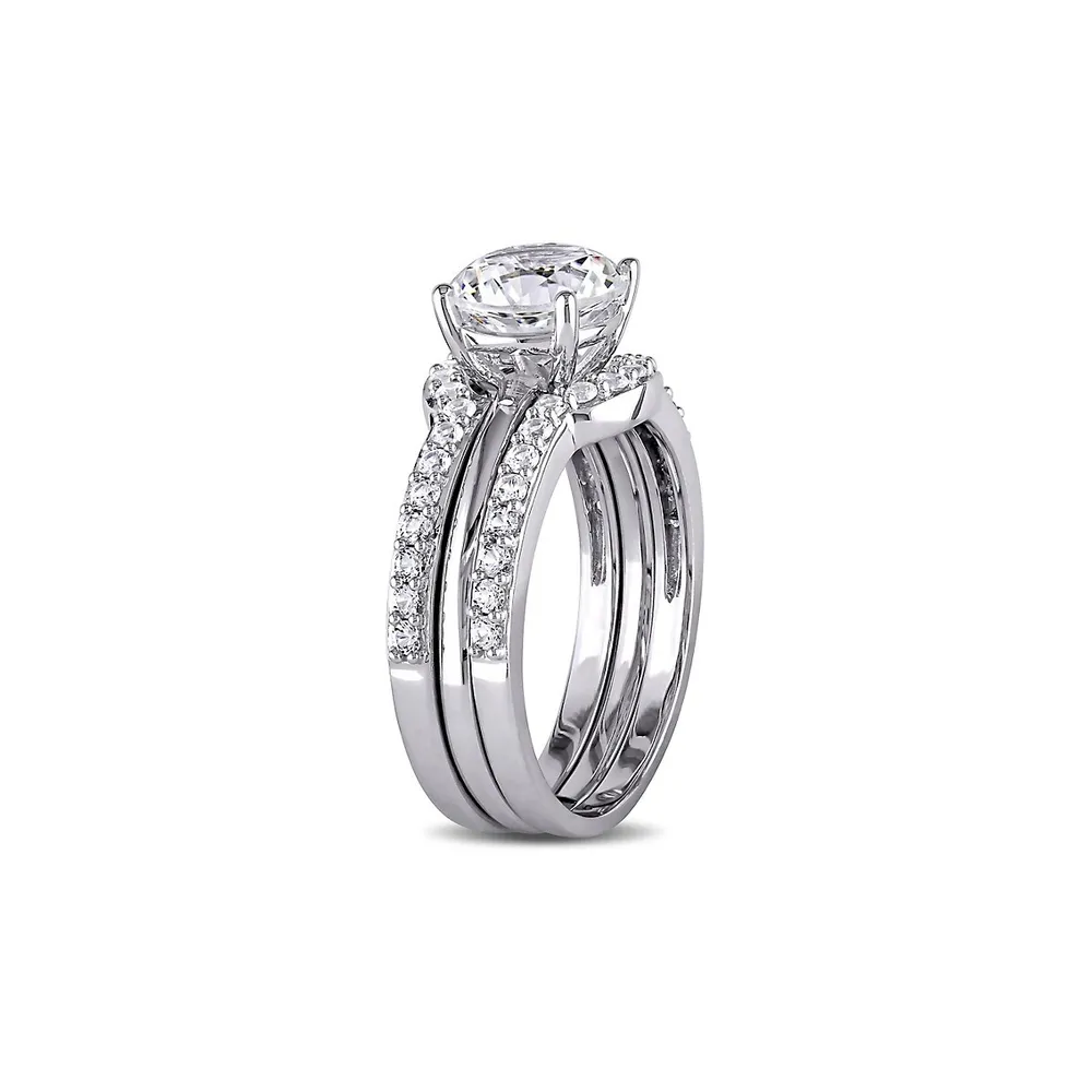 3-Pack 10K White Gold Bridal Set