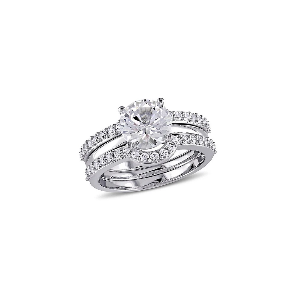 3-Pack 10K White Gold Bridal Set