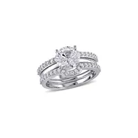 3-Pack 10K White Gold Bridal Set