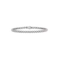 14K White Gold & Diamond Tennis Bracelet