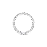 Sterling Silver & 0.62 CT. D.E.W Created Moissanite Eternity Ring