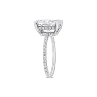 10K Gold & CT. D.E.W. Created Moissanite Engagement Ring