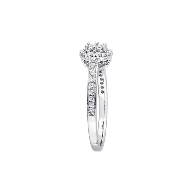 10K White Gold 0.15CTW Promise Ring