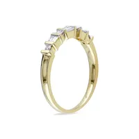 Bague d'anniversaire en or jaune 10 ct avec diamants 0,2 PT