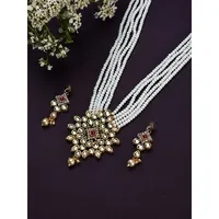 Gold-plated Pearl Jewelry Set