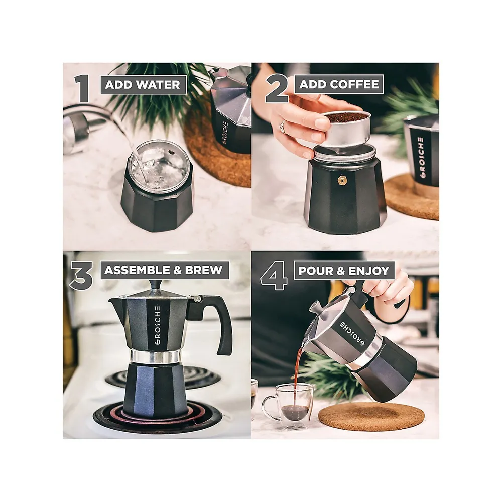Milano Stovetop Espresso Maker Moka Pot