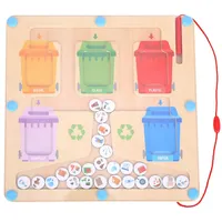Recycling Maze Sorting Game - Magnetic Wand Sorter Toy, Ages 3+