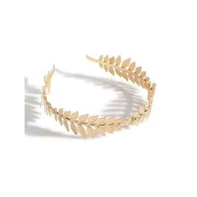 Gold Plated Pearl Hairband