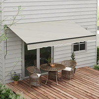 12' X 10' Retractable Awning Sunshade Shelter