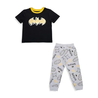 Little Boy's DC Comics Batman 2-Piece T-Shirt and Joggers Set