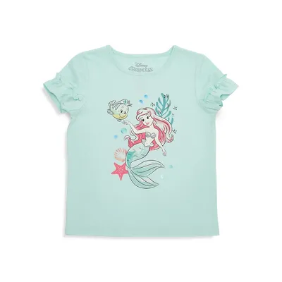 T-shirt graphique Disney Ariel Sous l'océan pour fillette