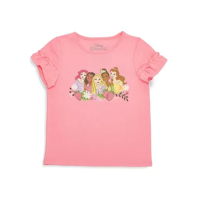 Little Girl's Disney Princess Fruit Graphic T-Shirt
