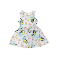 Robe fleurie en jersey Bluey pour enfant