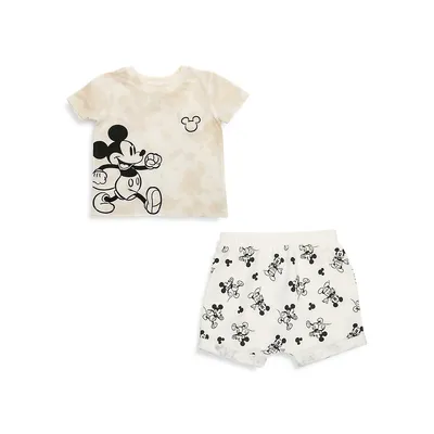 Baby's 2-Piece Walk With Me T-Shirt & Shorts Set