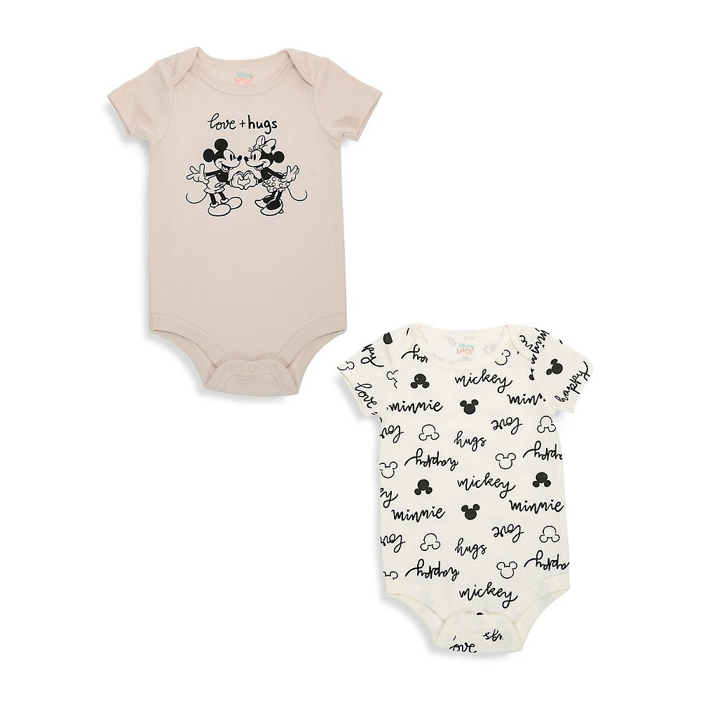 Baby's 2-Piece Love Plus Hugs Romper Set