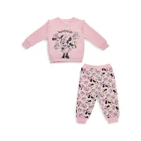 Baby's Disney Outlines Minnie 2-Piece Fleece Set