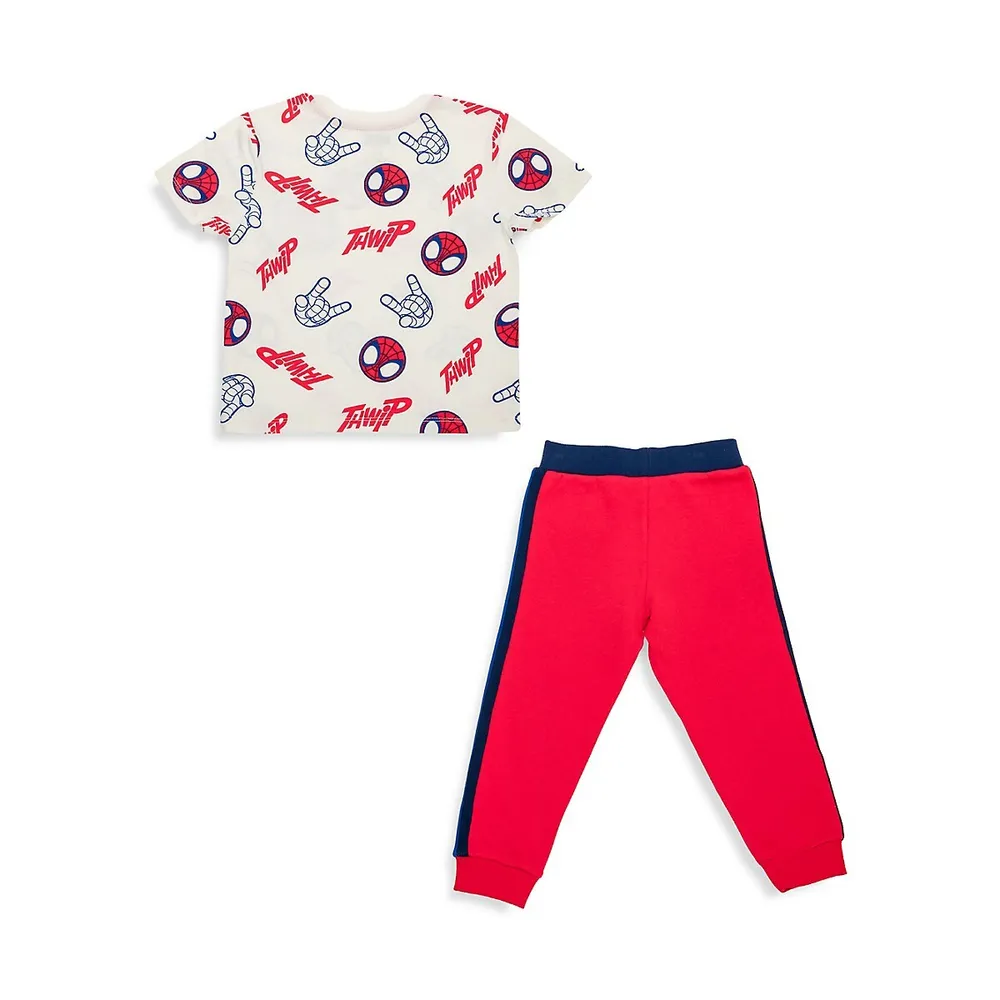 Little Kid's 2-Piece Spider-Man Joggers Set