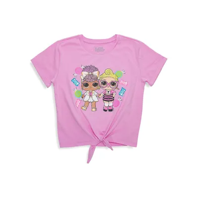 Girl's LOL Surprise Cropped Graphic T-Shirt