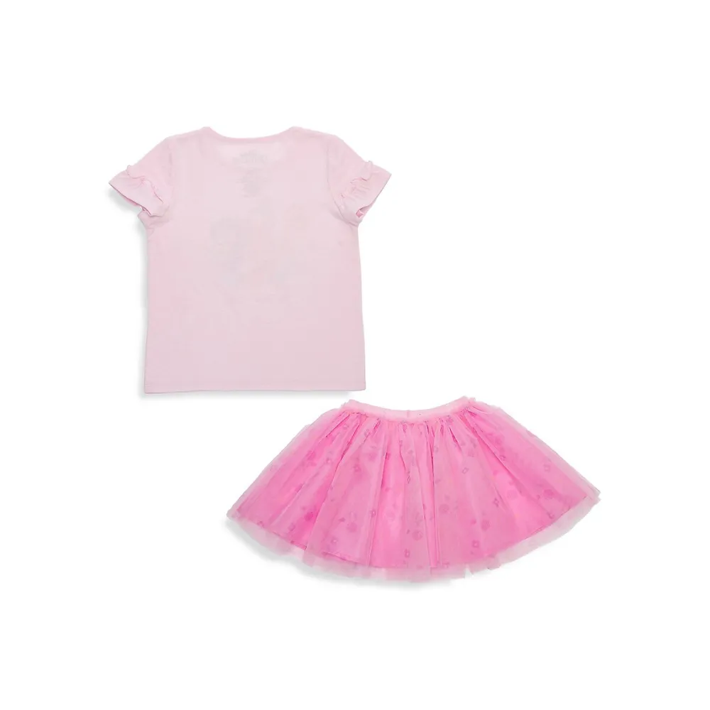Little Girl's Disney Be True To You 2-Piece T-Shirt and Skirt Set