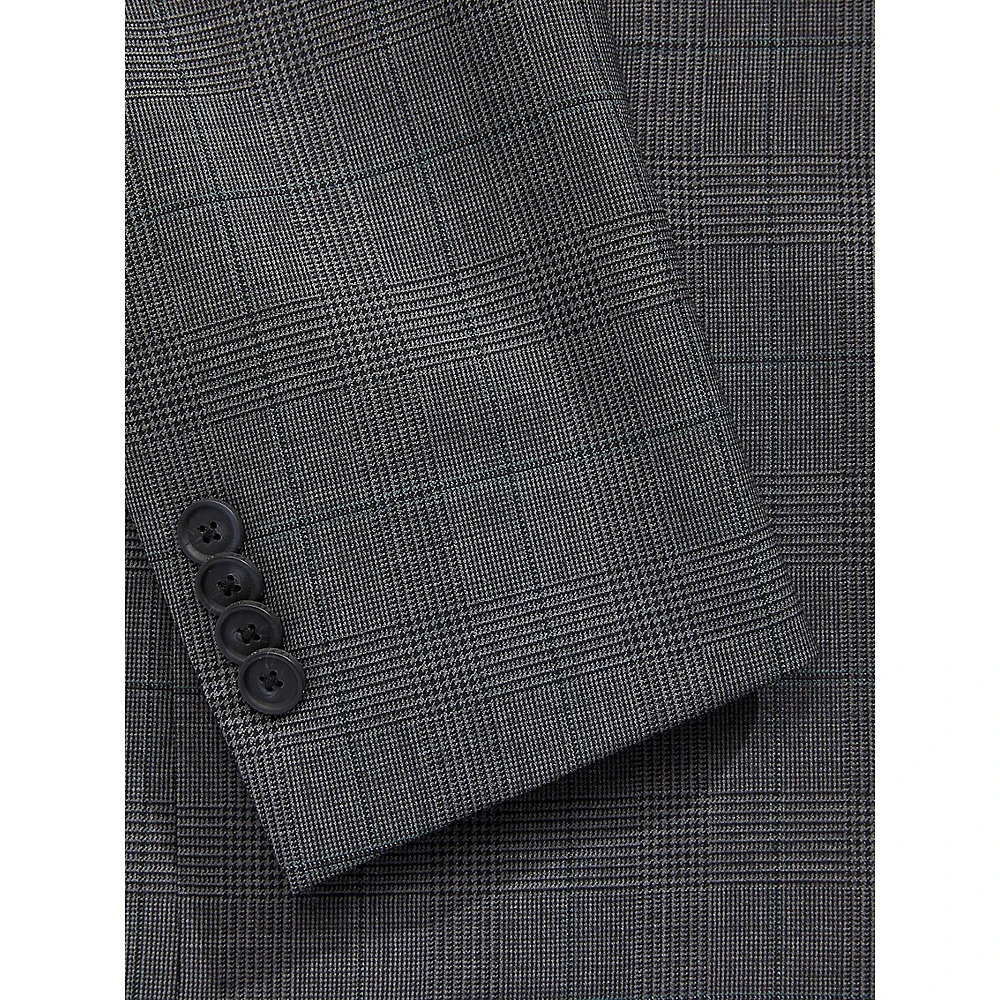 Jake Super 100s Wool Glen Plaid Suit