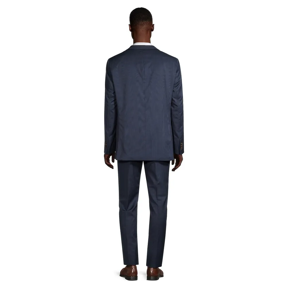 Jake Modern-Fit Check Wool Suit