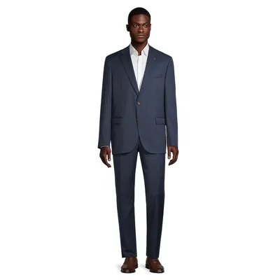 Jake Modern-Fit Check Wool Suit