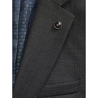 Jake Modern-Fit Super 100's Wool Sharkskin Suit
