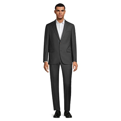 Jake Modern-Fit Super 100's Wool Sharkskin Suit