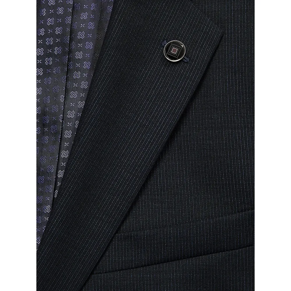Jake Modern-Fit Wool Super 100s Natural Stretch Suit