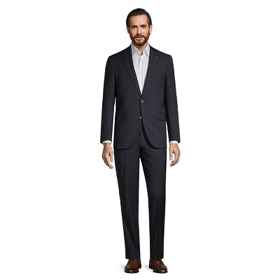 Jake Modern-Fit Super 100s Wool Micro-Design Suit