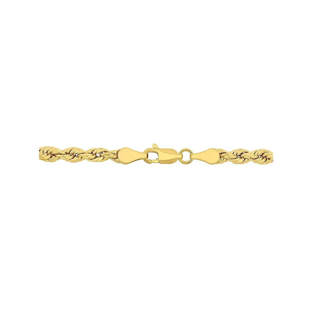 021HDB 10K Gold Weaved Rope Bracelet  Royal Chain Group