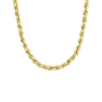 10K Yellow Gold Rope Necklace