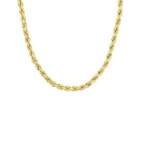 14K Yellow Gold Rope Chain Necklace