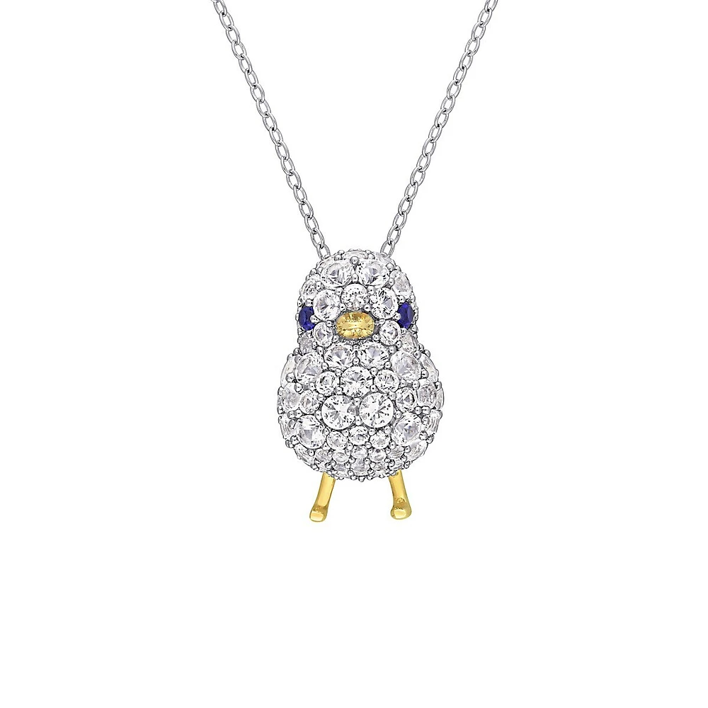 18K Yellow Goldplated Sterling Silver Chick Necklace