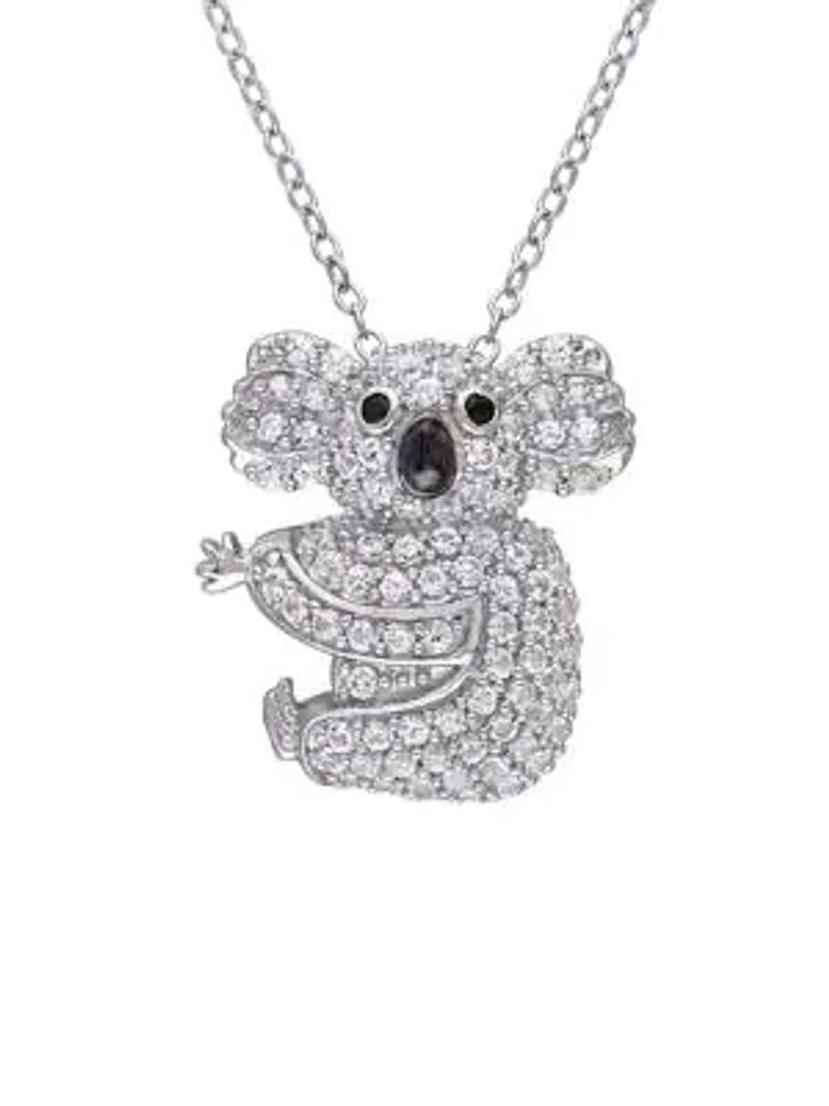 sterling silver koala necklace