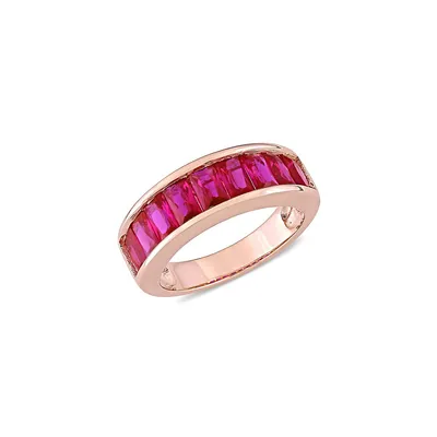 ​Rose Goldplated Sterling Silver Band Ring