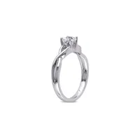 ​Sterling Silver & 0.04 CT. T.W. Diamond Infinity Ring