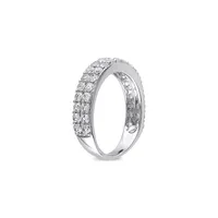 Double-Row Sterling Silver Band Ring