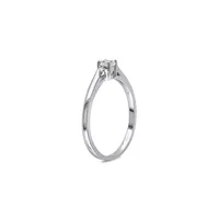 ​Sterling Silver & 0.04 CT. T.W. Diamond Accent Ring