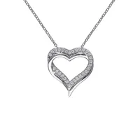 Sterling Silver Heart Pendant Necklace