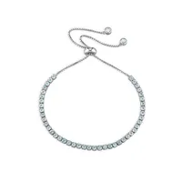 Bracelet lasso en argent sterling avec pendeloque