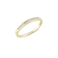 10K Yellow Gold & 0.12 CT.T.W. Diamond Ring