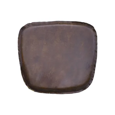 Coussin de siège en métal croisé avec cuir Bistro