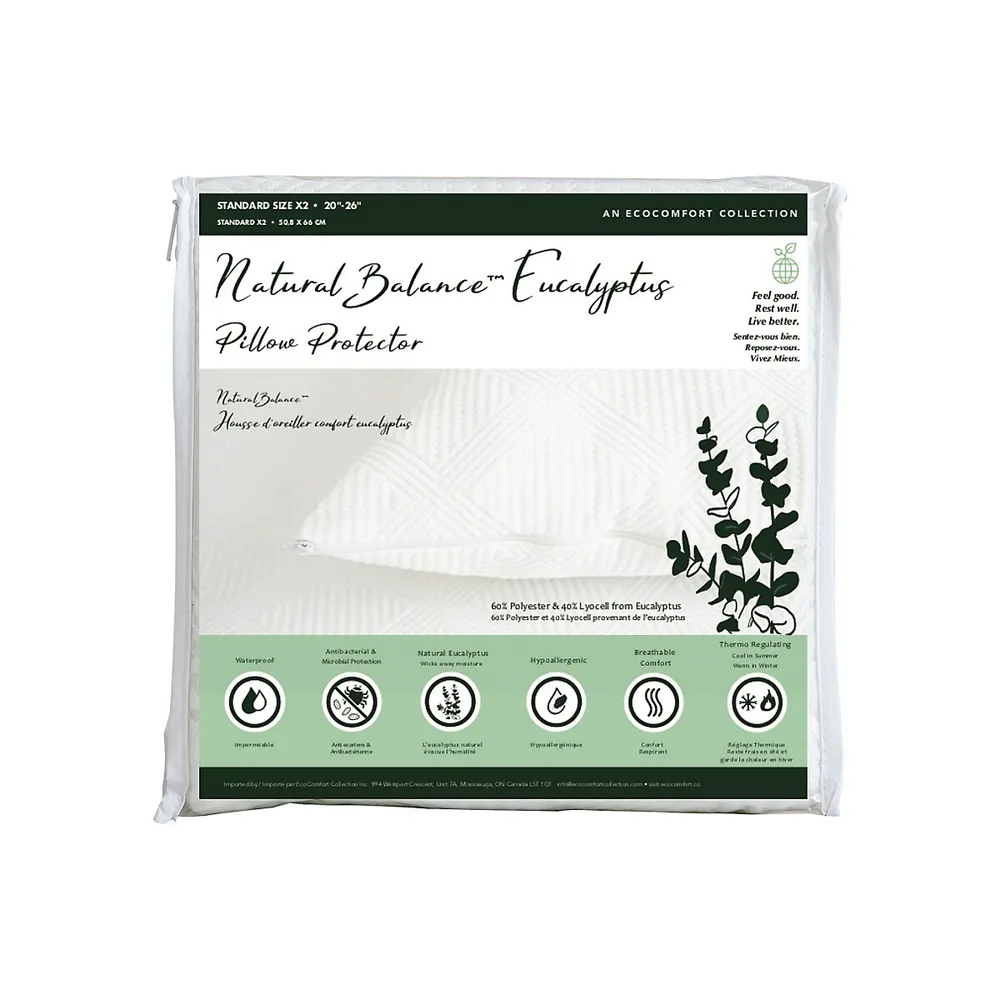 2-Piece Eucalyptus Pillow Protector Set