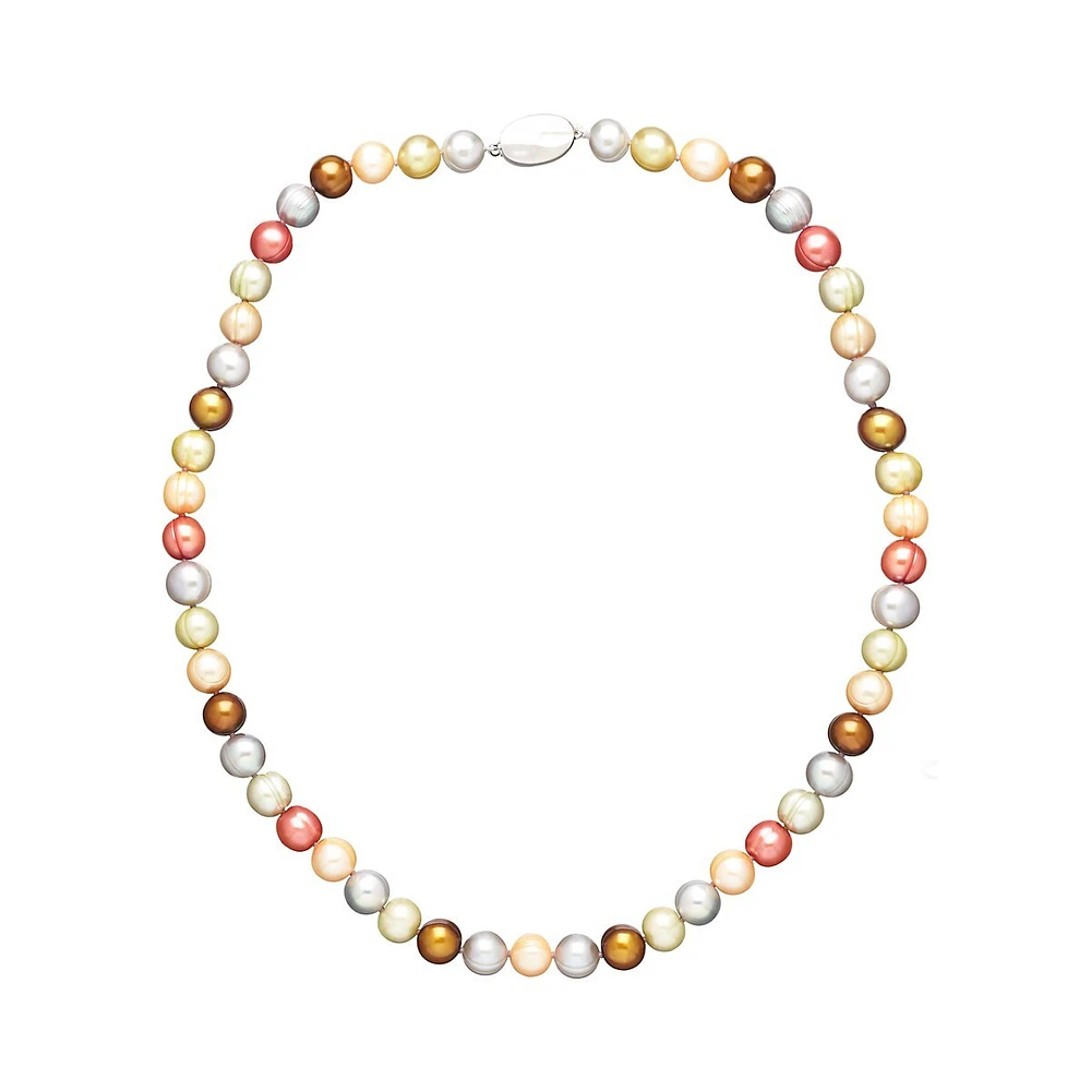 Gelato Ringed Cultured Pearl Strand Necklace